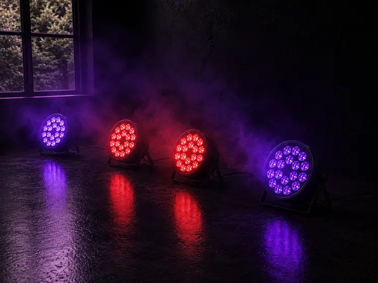 Pack 4× Projecteurs LED 18×12W