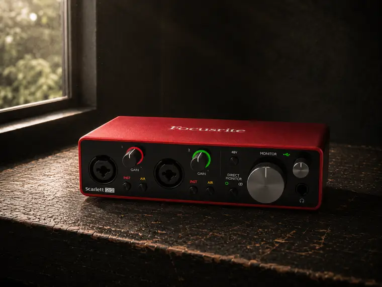 Carte son Focusrite Scarlett 2i2