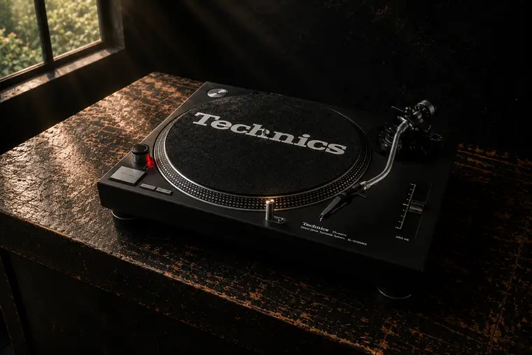 Platine vinyle Technics SL-1210 MK2 (cellule Ortofon)